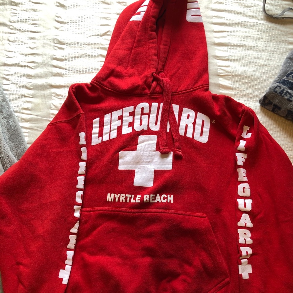 Lifeguard red sweatshirt